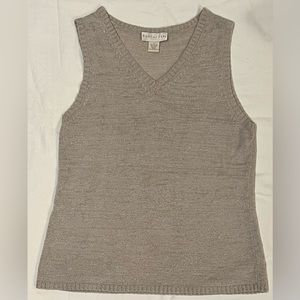 Doncaster Shimmery Tan Tank Top - Women’s Size L